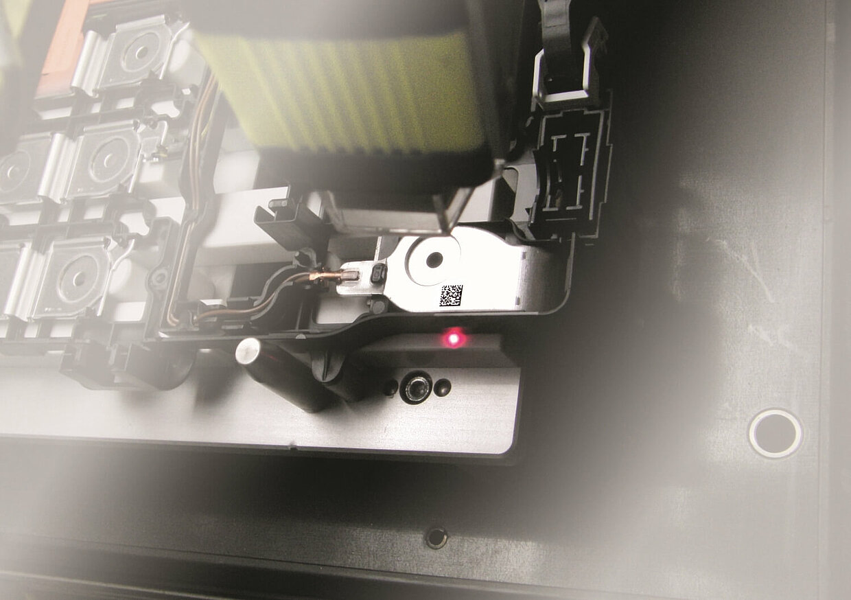 Nahaufnahme einer Batterie