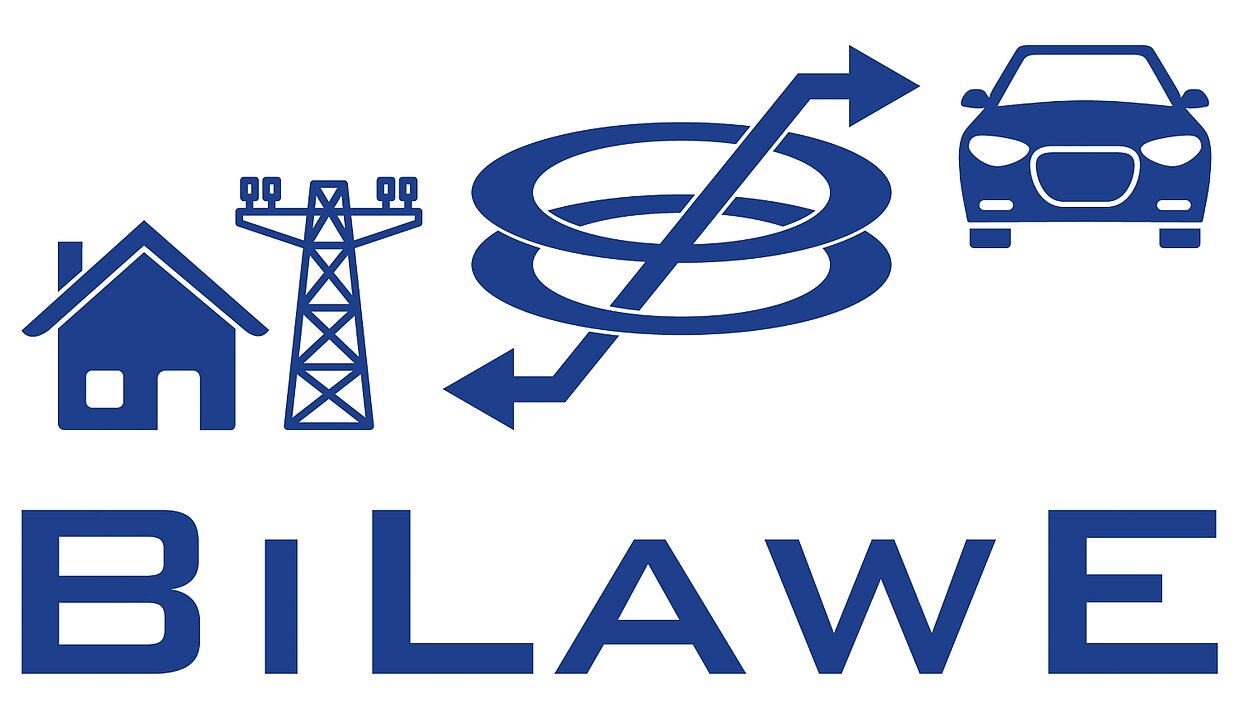 BiLawE Veranschaulichung eines bidirektionalen induktiven Ladesystems